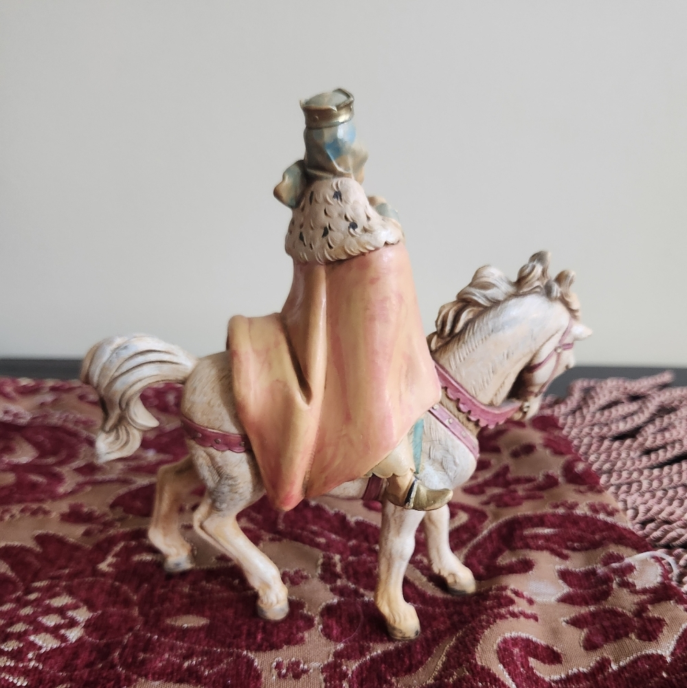 Vintage Fontanini Christmas Nativity Collectibles- 3 Wise Men On Animals 1990s - Picture 5 of 7
